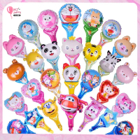 Holding stick cartoon hand stick aluminum film balloon Children's Day balloon