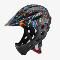 Fullface mtb cycling helmet for kids bike helmet OFF-ROAD full face safe mountain bike helmet with visor dh bicycle helmet