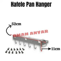 Rel Laci Gantungan Panci Teflon Dapur Kitchen Set Minimalis Pen Hanger