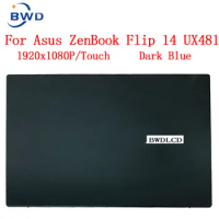 Original 14inch 90NB0P61-R20020 For Asus ZenBook Flip 14 UX481 UX481F Laptop LCD Panel Touch Screen Assembly Upper