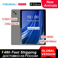 Global version 13 inch 8GB RAM 256GB ROM Android Tablet 2160 x 1440 2k Display Big Screen 10000 mAh Battery Octa Core Tablet Pc