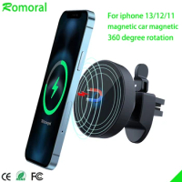 15W Qi Car Wireless Charger for iPhone 13 12 Magnetic Car Wireless Charger Fast Charge For iPhone 13 Pro Max Phone Holder