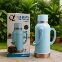 Q2 Thermos Vacuum Jumbo Model Hellah 2L Q2-8002 Botol Isi Panas Kapasitas Besar untuk Minuman