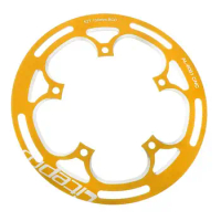 Road Bike Bicycle Chainring Guard - BCD130 52T Chain Ring Protector Golden