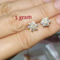 giwang tindik bunga full mata
