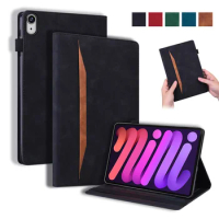 For iPad Mini 6 Case 2021 Luxury PU Leather Wallet Cover For Coque iPad Mini 6 2021 Case Funda For iPad Mini 2021 Cover 8.3 inch
