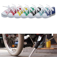 1pair Creative Tripod Cover Motor Bicycle Side Shoe Shape Foot Support Stands Electric Bike Tripod Decor Motorcycle Accessories