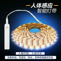 工廠現貨 【附發票】免運 鏡前燈 人體感應燈 智能燈 感應燈 LED人體智能感應燈帶家居櫥柜燈條衣柜床底樓梯走廊感應燈特惠/快速出貨 開立發票 全館八折 h1031