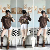Áo THUN COTTON DÁNG RỘNG IN HÌNH THỜI TRANG Tập Gym-Yoga-Aerobic Gymmy ️( Không kèm quần )️ Hàng nhậ