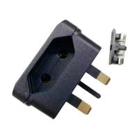 UKCA Certified EU to UK Plug Adapter – BS5732 Standard European 2-Pin to UK 3-Pin Converter