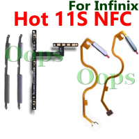 Infinix Hot 11s NFC X6812 X6812B, Pengimbas Cap Jari, Penderia ID Sentuh + Kuasa, Kelantangan, Sisi 