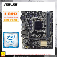 ASUS H110M-K X+i7 6700 Motherboard KIt Supports Intel 6th and 7th generation Core processors using the LGA 1151 DDR4 32GB ATX