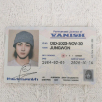 ENHYPEN JUNGWON - ID PHOTOCARD ALBUM THE SIN VANISH (OFFICIAL CARD)