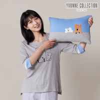 YVONNE 以旺傢飾 QUOKKA & BOBO 方形抱枕（30x45）-晨霧藍（DINOTAENG）