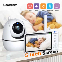 New Video Baby Monitor Camera 5ch lCD Disply Babyphone Security Surveillance Camera Feeding Time Reminder Nanny Cam CCTV