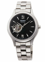 Orient 東方錶(RA-AG0021B)ELEGANT系列 優雅小鏤空鋼帶機械錶/ 黑 36mm｜樂天全館特惠中★指定刷卡回饋10%