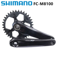 SHIMANO XT M8100 M8120 12s MTB Crankset Mountain Bike 170mm 175mm 32T 34T 36T Chainring MT801 Bottom Bracket Original Shimano