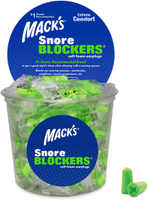 [4美國直購] Mack's 螢光色 Snore Blockers 耳塞 100對 32dB NRR 每副獨立包裝 Macks #128