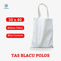 Tote Bag Blacu Polos Tas Kain Tas Blacu Decopage Ecoprint Bisa Custom 30cm x 40cm