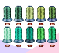 【出清商品】聚酯刺繡線 120D/2 500M 韌性、光柔度佳 刺繡線、車縫線【綠、紫】色系 單顆 / 1入