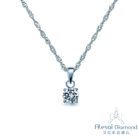 Alesai 艾尼希亞鑽石 30分鑽石 F/VVS2 四爪鑽石項鍊 (3EX+八心八箭)