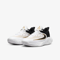 【NIKE 耐吉】籃球鞋 女鞋 大童 運動鞋 包覆 緩震 字母哥 GIANNIS IMMORTALITY 4 GS 黑白金 FZ6734-100