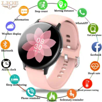 LIGE Woman Bluetooth Phone Smart Watch Women Waterproof Sports Fitness Watch Health Tracker 2021 New Music Player Smartwatch Men