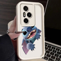 เคสกันกระแทกแบบนิ่ม, ดีไซน์การ์ตูนลิลโลและสติทช์ 3D อินเทรนด์, เข้ากันได้กับ Honor 400 Pro, 400 Lite