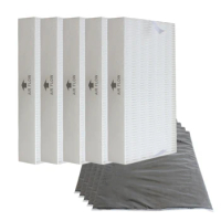 5 Set Hepa Filter And Carbon Cotton Air Purifier Accessories For Honeywell HPA100 Air Purifier