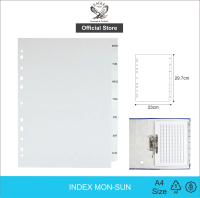 EAGLE FILES Pembatas Binder A4 MON-SUN TABS / Odner Divider Index / File Divider Index