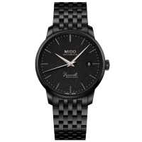 【MIDO 美度】官方授權 Baroncelli Heritage 復刻經典機械錶-黑/39mm 母親節 禮物 送禮(M0274073305000)