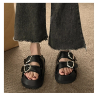 厚底羅馬涼鞋（黑色35-40碼）（下單後聯絡客服確認發貨尺碼） 