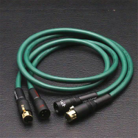 Original Furutech FA-220 PCOCC Microphone 3-pin XLR balanced audio line audiophile grade amplifier cable pair Made in Japan