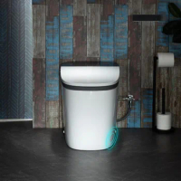 Luxurious Smart Bidet Toilet, Auto Foot Sensor Flush, Heated Seat,Chair Height Design and Cleaning Foam Dispenser， Smart Toilet