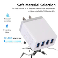 Universal 4 Ports Usb Charger Travel 5v/5.1a Phone Adapter Charging For Phone Usb Fast Char L0o6