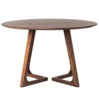 Dining Table Nordic Wooden Table Top Round Wood Household Set Space-Saving Round Simple Modern Dining Table