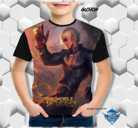 kaos anak baju anak kaos game mobile legend gusion kof