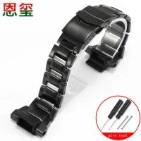 Fine Steel Watchband Replace For Casio 5121GW-3000 3500 2000 G-1000 Series Stainless Steel Black Watch Chain