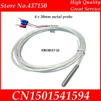 Waterproof PT100 Temperature Sensor Platinum Thermal Resistance Coupler pt1000 Probe Anticorrosion 3 wire cable
