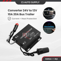 24V to 12V Step Down Power Supply, 10A 20A Car Step Down Converter for Car Audio, CD, VCD, DVD Bus L