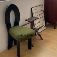 Unique Ergonomic Dining Chair French Vintage Fishing Cheap Office Chairs Kitchen Minimalist Chaises Salle Manger Italian Style