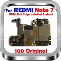 for Xiaomi Hongmi Redmi Note 7 Motherboard Android Install With Full Chips Tested Well Clean Main Board MI System Updated 32G 64