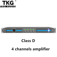 TKG 4 Channel 1800W DJ Professional Audio Power Amplifier for 18 Inch Subwoofer class d audio amplifier