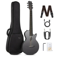 2024 Enya Nova Go SP1 35 Inch Smart Guitar Portable Carbon Fiber Acoustic Electric Travel Guitarra with Case and Charging Cable