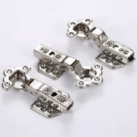 2.0mm Hinge Stainless Steel Hydraulic Cabinet Door Hinges Damper Buffer Soft Close Kitchen Cupboard Furniture Hardware Fittings