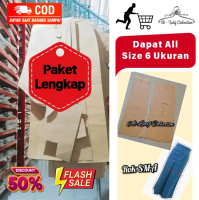 Paket Lengkap POLA ROK SMA   Wanita Instan Sekolah Panjang