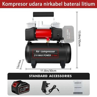 SKY - Convenyy Kompresor Angin Listrik Bebas Oli 40L/ Min Mesin Air Compressor Portabel Mini Cordles