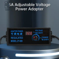 AC100-240V to DC 3V 5V 6V 9V 12V 15V 18V 24V 5A Regulated Power Adapter High Power Switching Power Supply