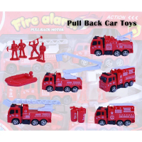 Fire Alarm Pull Back Toy Car Set