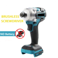 18V Cordless Electric Screwdriver Variable Speed Brushless Impact Wrench Rechargable Drill Driver LED Light For Makita Battery
